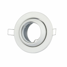V-tac GU10 LED spotlámpa keret, fehér billenthető lámpatest - SKU 3593 világítás