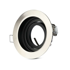 V-tac GU10 LED spotlámpa keret,matt króm billenthető lámpatest - SKU 3596 világítási kellék