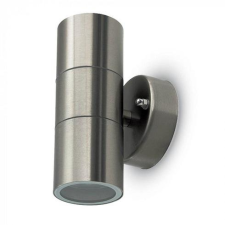 V-tac Inox Wally oldalfali lámpatest, 2 x GU10, 2 irányú világítás