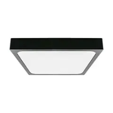 V-tac IP44 mennyezeti LED lámpatest - négyzet (18W) meleg fehér, fekete (225 mm) világítás
