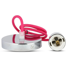 V-tac króm függeszték, magenta vezetékkel, E27 foglalattal - SKU 3792 világítás