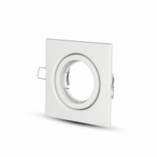 V-tac Led GU10 spot keret négyzet alakú állítható fehér - 3472 világítási kellék