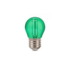 V-tac LED lámpa E27 Színes filament (2W/300°) Kisgömb - zöld izzó