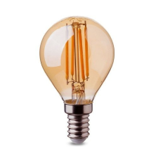 V-tac LED lámpa , égő , izzószálas hatás , filament , kisgömb , E14 foglalat , 4 Watt , meleg... izzó