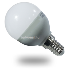 V-tac LED lámpa , égő , körte , E14 foglalat , 6 Watt , 180° , hideg fehér izzó