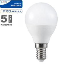 V-tac LED lámpa gömb E-14 5,5W meleg fehér SAMSUNG LED világítás