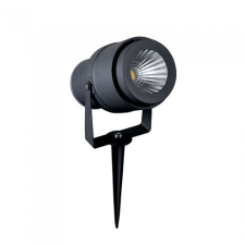 V-tac LED lámpatest , földbeszúrható , kerek , 12W , meleg fehér , fekete , kültéri , IP65 , V-TAC kültéri világítás