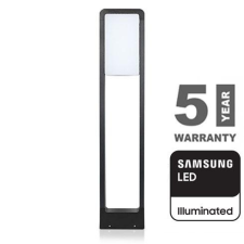 V-tac Modern kerti LED állólámpa, fekete (10W/900lm) 80 cm, hideg fehér, Samsung chip kültéri világítás
