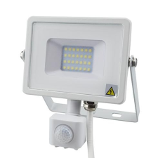 V-tac Mozgásérzékelős PRO LED reflektor Meleg fehér 10W/100° IP65 kültéri világítás