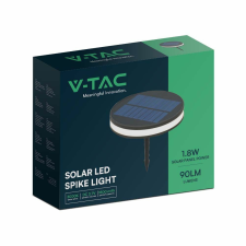 V-tac napelemes 1.8W leszúrható LED lámpatest, meleg fehér, IP54 - SKU 23015 kültéri világítás
