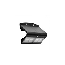 V-tac Napelemes oldalfali lámpa (fekete) 7W 4000K+4000K világítás