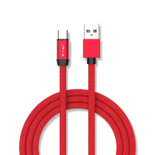V-tac piros, USB - Type-C 1m hálózati kábel - SKU 8631 kábel és adapter