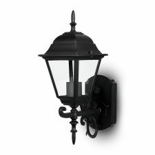 V-tac régi stílusú kültéri fali lámpa, matt fekete, E27 foglalattal - SKU 7519 kültéri világítás
