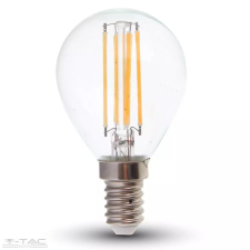 V-tac Retro LED izzó - 6W Filament E14 P45 130lm/W Napfény fehér - 2855 izzó