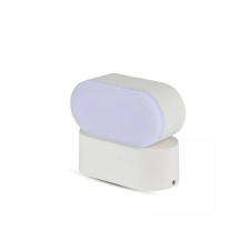 V-tac Rotac oldalfali dekor lámpatest, 6W, fehér, meleg fehér kültéri világítás