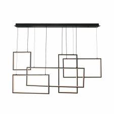 V-tac "Squares" dimmelhető 45W Designer csillár, fekete házzal, meleg fehér - SKU 15344 világítás