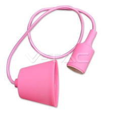 V-tac Szilikon minimal függeszték (E27)- 1 égős- pink színű búra világítás