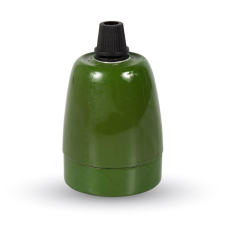V-tac Színes porcelán foglalat E27 zöld villanyszerelés