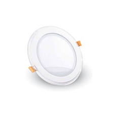 V-tac Üveg keretes LED panel (kör) - 6W - természetes fényű világítási kellék
