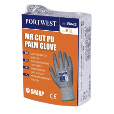  VA622 - PU tenyérmártott vágásbiztos kesztyű automatákhoz, Cut 5