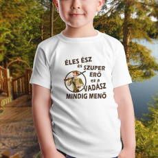  Vadász gyerek póló - Éles ész szuper erő