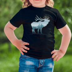  Vadász gyerek póló - Szarvas motívummal