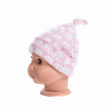 Vaganza Pamut Átmeneti Babasapka "Csomós" 48/50 - Rózsaszín Elefánt babasapka, sál