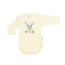 Vaganza Pamut Hosszú ujjú békanyakú body 68 - Ekrü Orrszarvú kombidressz, body