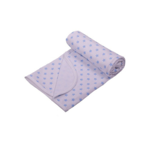 Vaganza Pamut Mintás Takaró 70x90 cm - Fehér Alapon Kék Csillagos babaágynemű, babapléd