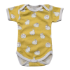 Vaganza Rövid ujjú, békanyakú body - Sárga Nyuszi/62