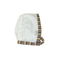 Vaganza Újszülött Cérna Babasapka 40 - Fehér babasapka, sál