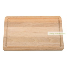  Vágódeszka bükkfából, folyadékelvezetéssel konyhai eszköz