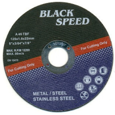  VÁGÓKORONG ROZSDAMENTES ANYAGH.BS CRATER 125x1,6x22MM GE zár és alkatrészei