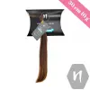  Vágott emberi haj (feldolgozatlan) magyar póthaj 30 cm 10 gramm
