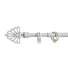 VALANCE PLUM fehér fémkarnis 120-210 cm karnis, függönyrúd