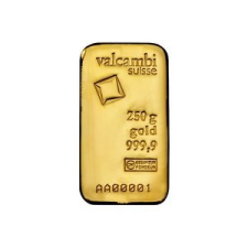 Valcambi 250 g - Beruházási aranyrúd (öntött/ütött) egyéb ékszer