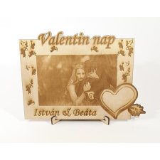  Valentin napi gravírozott fa kép dekorációs kellék