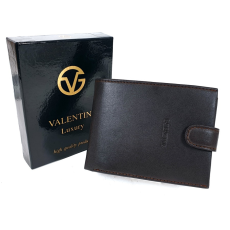 Valentini sötétbarna férfi patentos bőr pénztárca 306-260