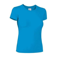 Valento PARIS kereknyakú, rövid ujjú pamut Női póló, Tropical Blue-S női póló