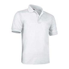 Valento ULISES, rövid ujjú, unisex galléros póló, White-L