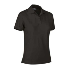 Valento VALLEY, galléros Női pamut piké póló, Black-2XL