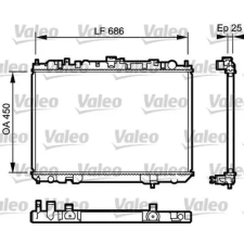 Valeo hűtő, motorhűtés 735081 autóalkatrész