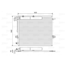 Valeo kondenzátor, klíma VALEO 814025 autóalkatrész