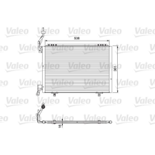 Valeo Kondenzátor, klíma VALEO 814074 kondenzátor