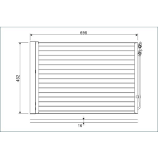 Valeo kondenzátor, klíma VALEO 814410 autóalkatrész