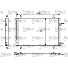 Valeo Kondenzátor, klíma VALEO 818170 kondenzátor