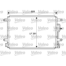 Valeo Kondenzátor, klíma VALEO 818190 kondenzátor