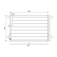 Valeo kondenzátor, klíma VALEO 822657 autóalkatrész