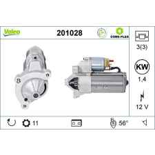 Valeo önindító VALEO 201028 autóalkatrész