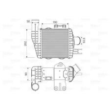 Valeo töltőlevegő-hűtő 818349 autóalkatrész